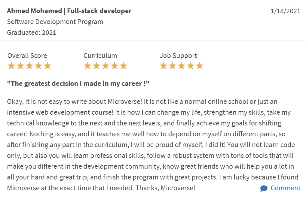 tigamadou's tweet image. #RT @microverseinc: &quot;The greatest decision I made in my career!&quot;

We love hearing students&apos; experiences at Microverse. 

Apply here 👉 apply.microverse.org

#learnwithmicroverse #microversereview #onlineschool #learntocode