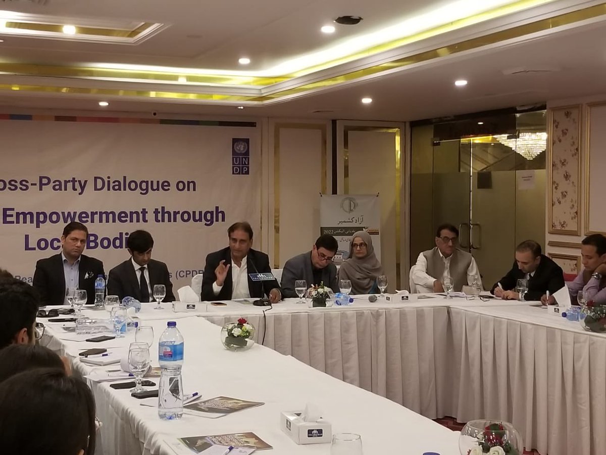 AjSdgs's tweet photo. 4th and last one of the series of cross-party dialogue on Youth/Women Empowerment to build strong &amp; accountable institutions and inclusive dev. through Local Bodies was held in Islamabad by P&amp;D in collaboration with @cpdrajk with reps from all political parties.
#SDGs #Agenda2030 https://t.co/qT18FlcZwR