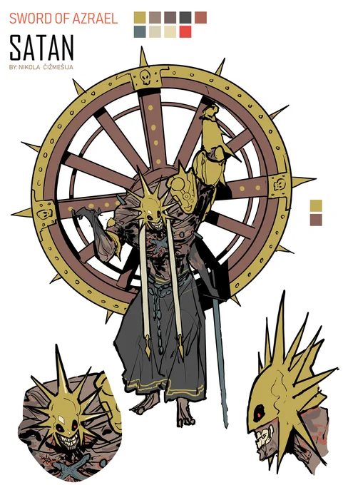 Think it's okay to show this now.- Concept art for The Satan for  Sword of Azrael - 