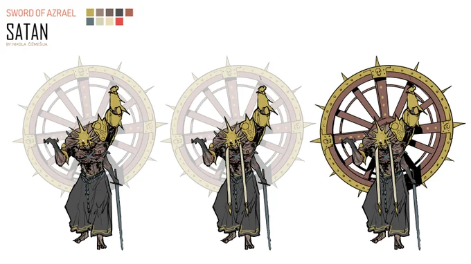 Think it's okay to show this now.- Concept art for The Satan for  Sword of Azrael - 