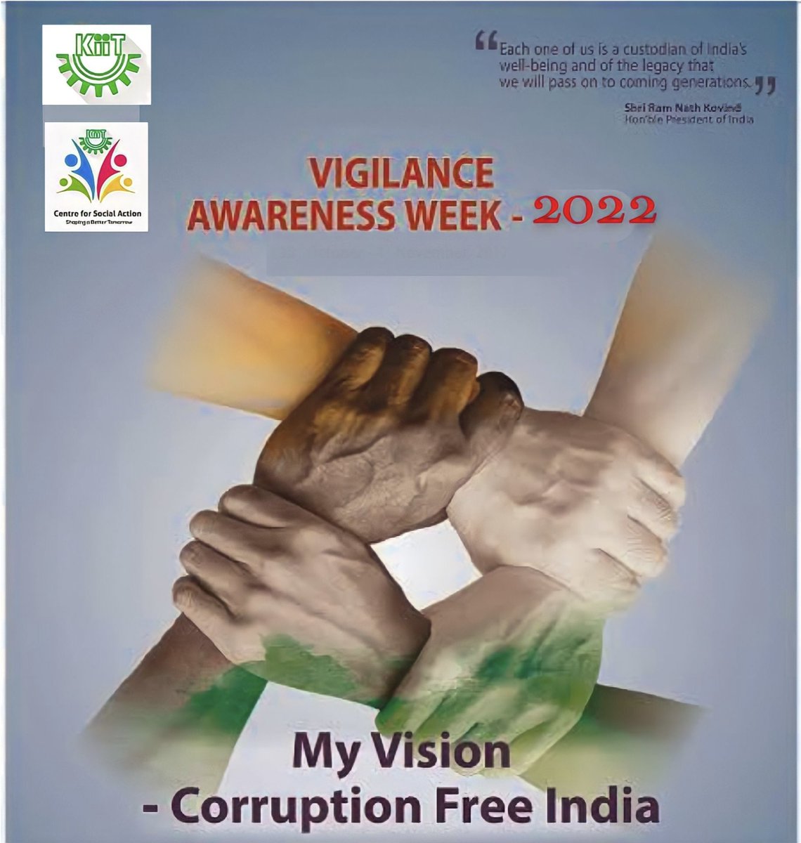CSA_ksol's tweet photo. NATIONAL VIGILANCE AWARENESS WEEK, 2022: DAY 4
CORRUPTION AGAINST RECRUITMENT
#csa_ksol #VigilanceAwarenessWeek2022 #corruptioninrecruitment #stopcorruption https://t.co/KkB3uHwSbV