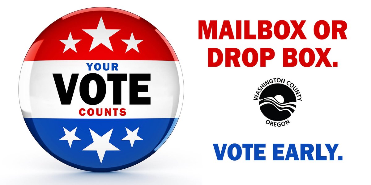 Have you returned your ballot? Voted ballots must be returned by Nov. 8 by 8 p.m. or mailed and postmarked by Nov. 8, 2022. Many dropsites are open 24 hours. Details here: washingtoncountyor.gov/elections/news…