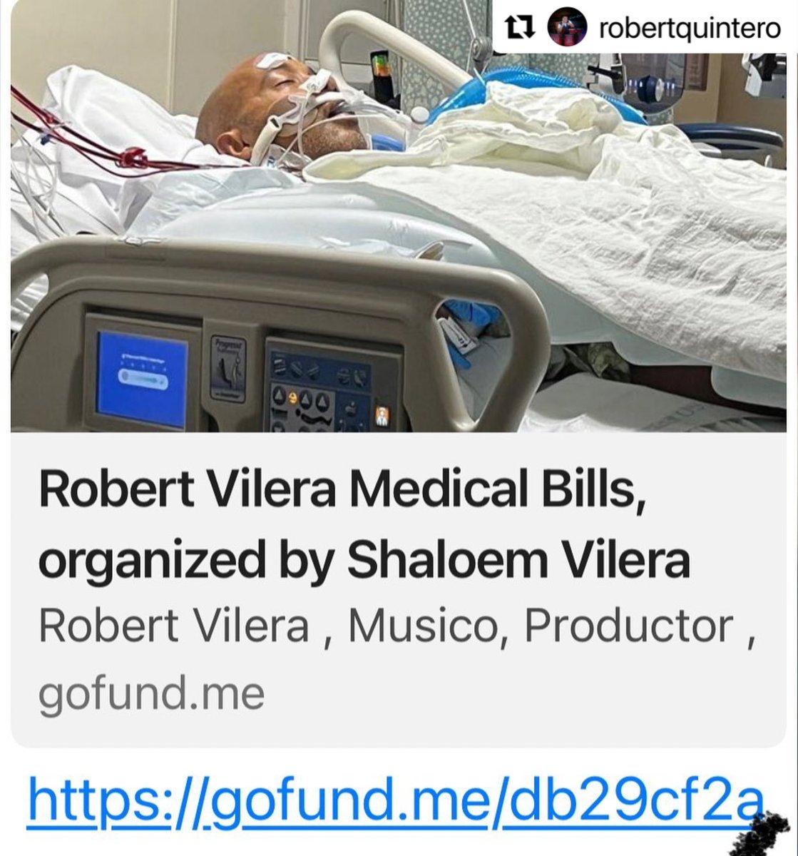 mulatomusic's tweet photo. Nuestro amigo, maravilloso ser humano, uno de los músicos más talentosos que ha visto nacer nuestro país, está pasando por un momento difícil. Por favor, ayúdanos a compartir para la pronta recuperación de Robert Vilera. Dios te bendiga. https://t.co/85IP7g9OU2