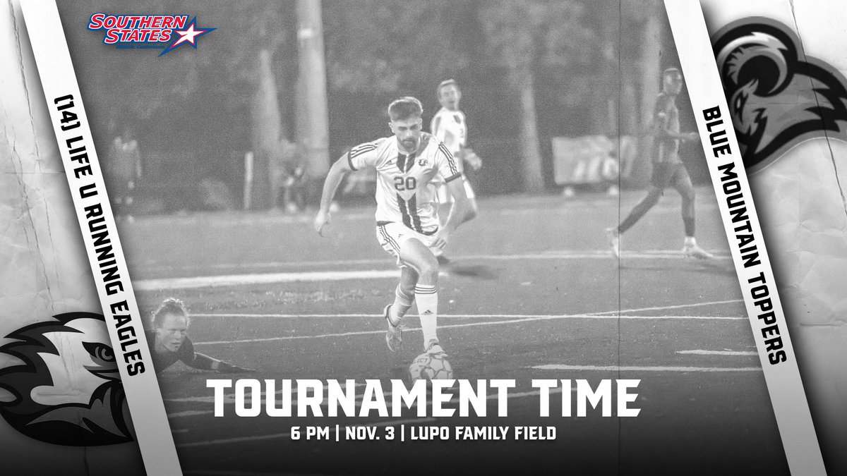 Life Running Eagles (@lifeuathletics) on Twitter photo WHITE OUT!!
Join us tonight for the No. 14 <a href="/LifeUMSOC/">Life U Men's Soccer</a> team's <a href="/SSACsports/">Southern States</a> Tournament Opening Round game against Blue Mountain College at 6 PM! Live video and live stats are available through the links below!
π: bit.ly/3QwmVjC
πΊ: bit.ly/3SXrzIF WHITE OUT!!
Join us tonight for the No. 14 <a href="/LifeUMSOC/">Life U Men's Soccer</a> team's <a href="/SSACsports/">Southern States</a> Tournament Opening Round game against Blue Mountain College at 6 PM! Live video and live stats are available through the links below!
π: bit.ly/3QwmVjC
πΊ: bit.ly/3SXrzIF