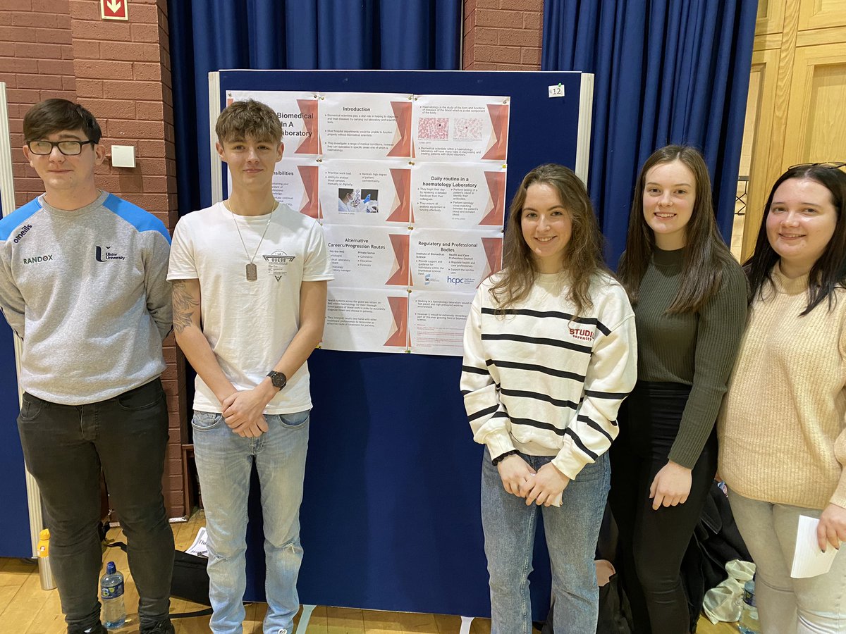 Our first year #Biomedical Science students had their first taste of a scientific conference this morning as they delivered a fabulous range of impressive poster presentations as part of their coursework. A great start to their course and future careers! #futureisbright