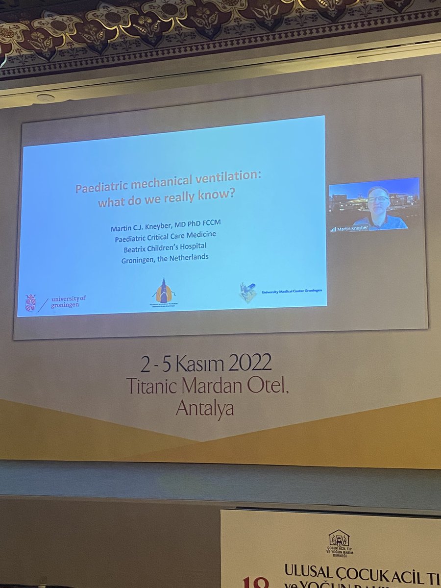 Excellent presentation 👏👏👏 <a href="/Martin_Kneyber/">Martin Kneyber, MD PhD FCCM 🇺🇦</a>  18. Ulusal çocuk yoğun bakım kongresi