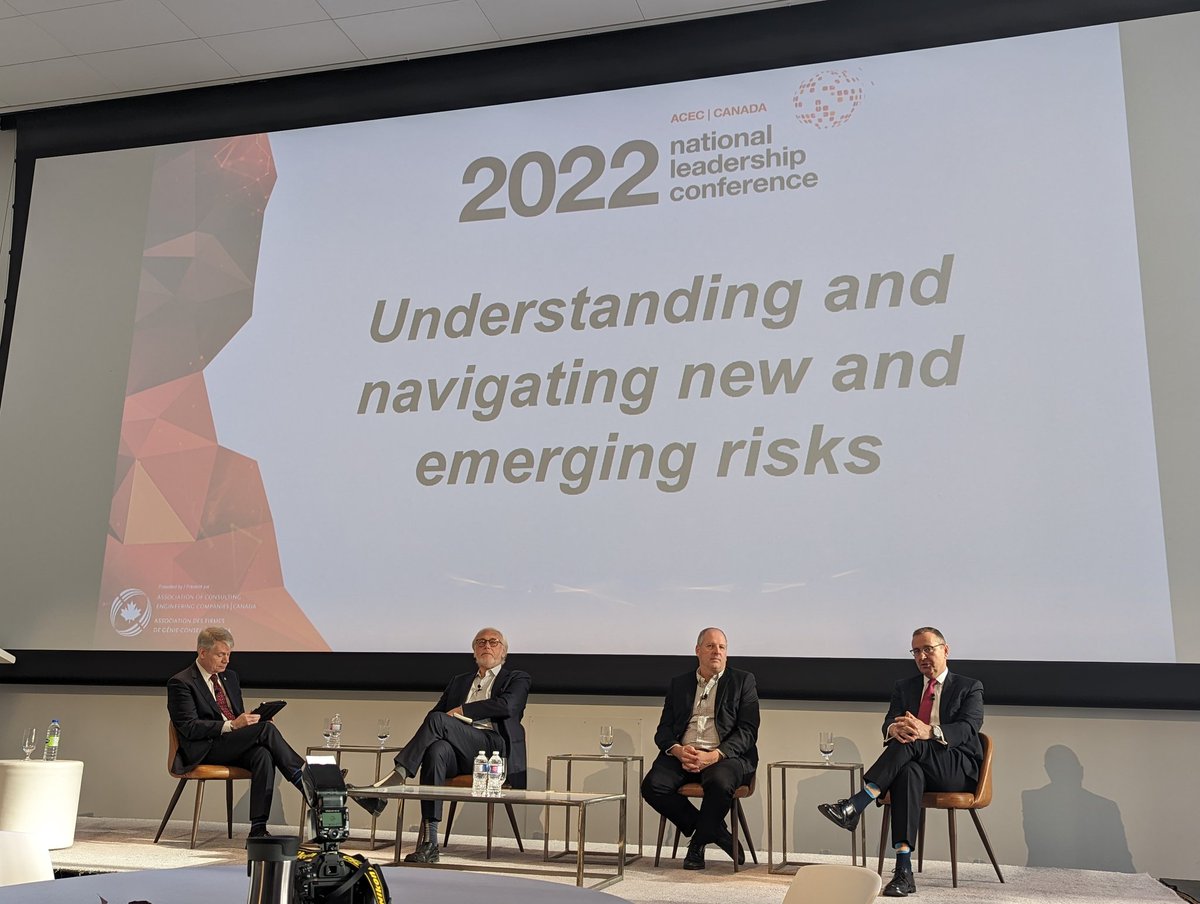 clewthwaite's tweet photo. Great discussion on risk management trends in consulting engineering. Ideas on the standard of care for our clients and the risks of chasing perfection.
#ACECintlConf
@ACECCanada https://t.co/Bi7YuLtM9I