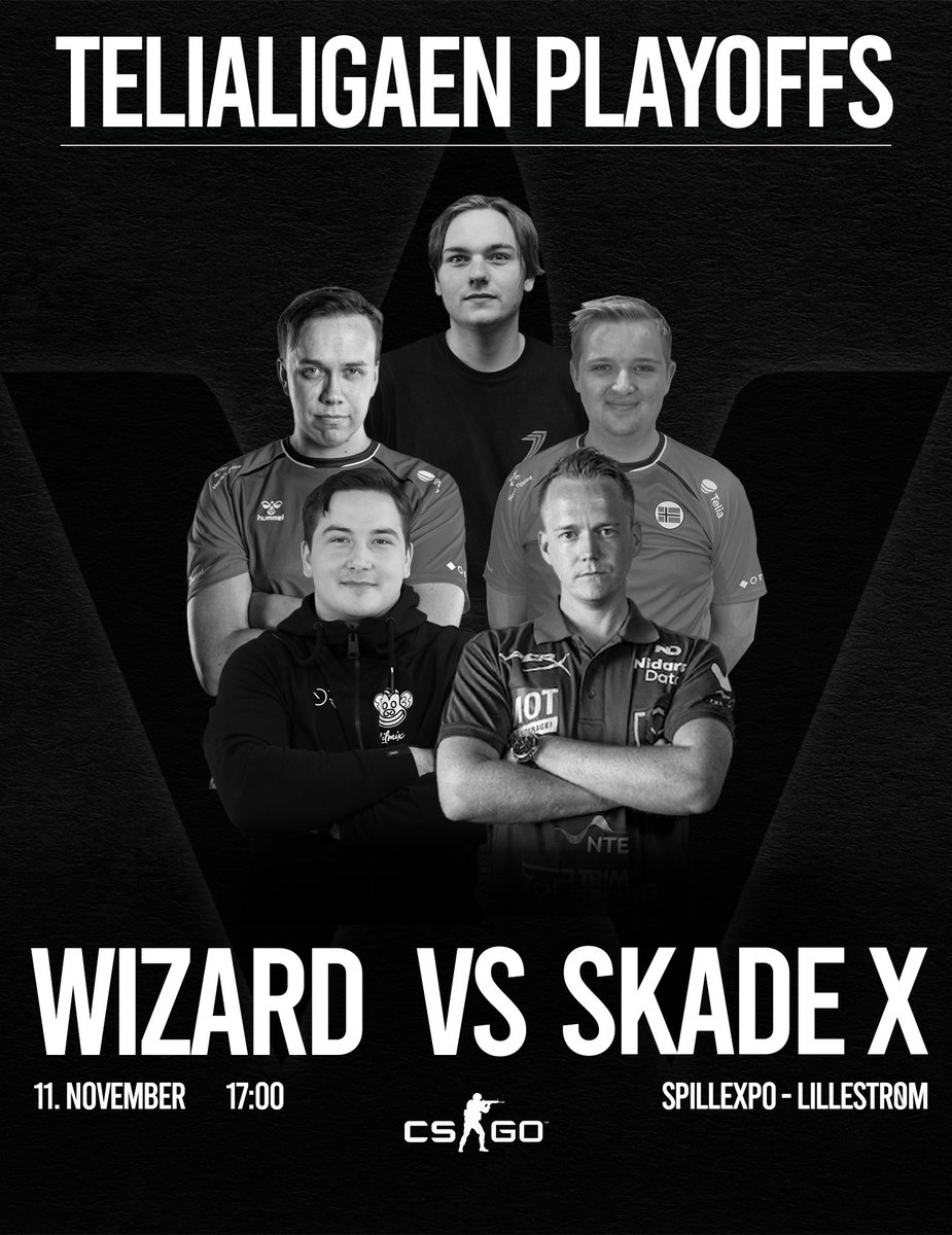 PLAYOFFS!

Vi kvalifiserte oss til playoffs i @telialigaen_ og møter @skadeggx i semifinalen🧙‍♂️
11. November - 17:00
Spillexpo - Lillestrøm

GLHF! #WIZWIN