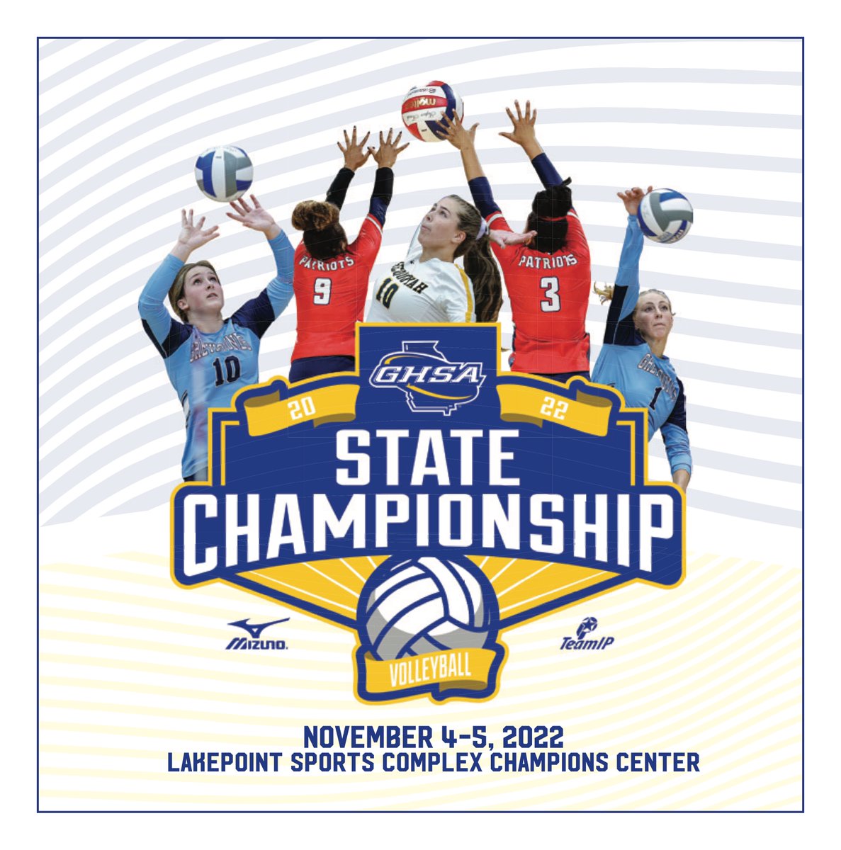 ICYMI....View / download Volleyball State Championship @mizunovolleyusa digital fan guide with preview, rosters, brackets & much more. Produced by @scoreatlanta bit.ly/3zF1o2M