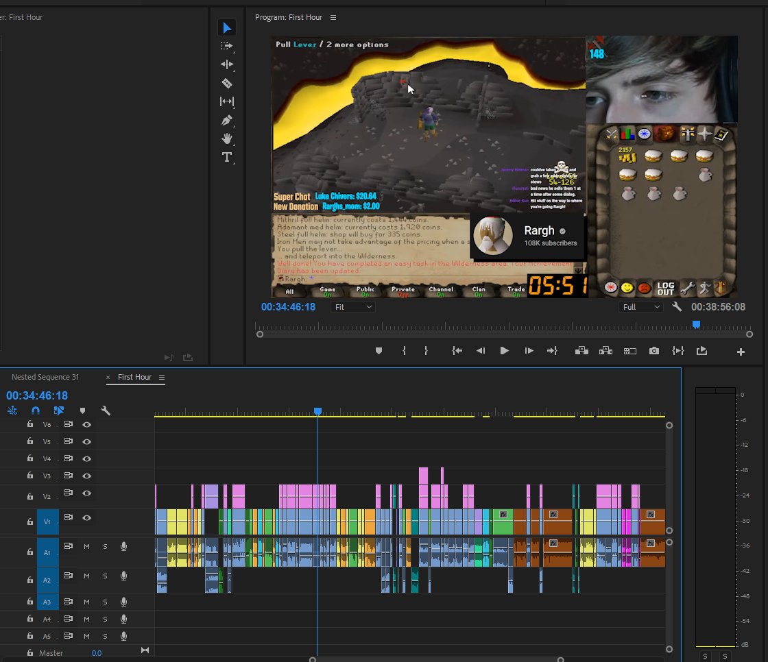 100 hours of editing done, only 200 more hours to go