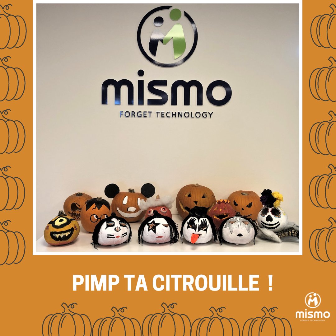 🎃 [PIMP TA CITROUILLE] !

👻 Semaine spéciale #halloween chez MISMO !
Nos collaborateurs s'affrontent autour d'une customisation de citrouilles !

➡️ #HarryPotter, #Kiss, #Mickey, #Minions, #DíadeMuertos etc !

Que la meilleure gagne ! 🏆