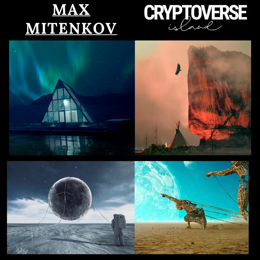 cryptoverseisla's tweet photo. ARTIST CONFIRMED 

MAX MITENKOV
#maxmitenkov 

Artist &amp; illustrator. Film, illustrator VFX, and Games, His main skills are Keyframe Concept Art and Environment.
highly skilled in Photoshop, Unreal Engine 4, 3ds Max, Substance Designer and Painter, great artist using new tools. https://t.co/7KvGVZ2bwc