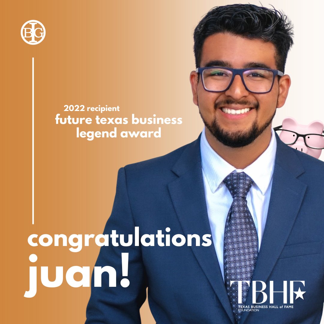 Please help us congratulate BIG family member Juan Barrientos as he receives the 2022 Texas Business Hall of Fame Future Texas Business Legend Award today. Way to go, Juan!  

#texas #lamaruniversity #texashalloffame #business #congrats #award #lamaralumni #financialwellness