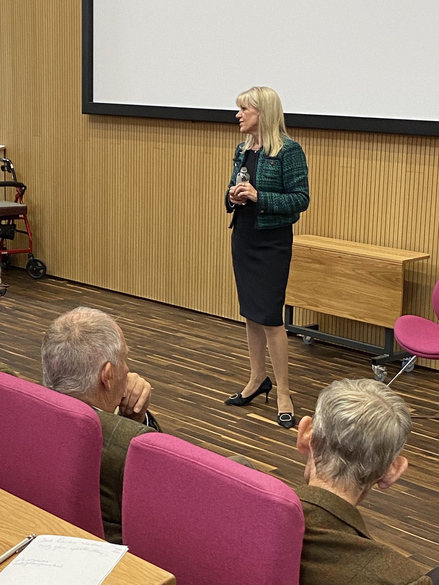 We had a good turnout from #Nottsfarmers for our NFU Branch AGMs with <a href="/NFUtweets/">National Farmers' Union</a> President <a href="/Minette_Batters/">minette batters</a> giving an excellent speech to the assembled farmers. Great to be welcomed to <a href="/NTUBScAgric/">NTU BSc Agriculture</a> who hosted the event in the new (ish) Lyth Lecture Theatre.
