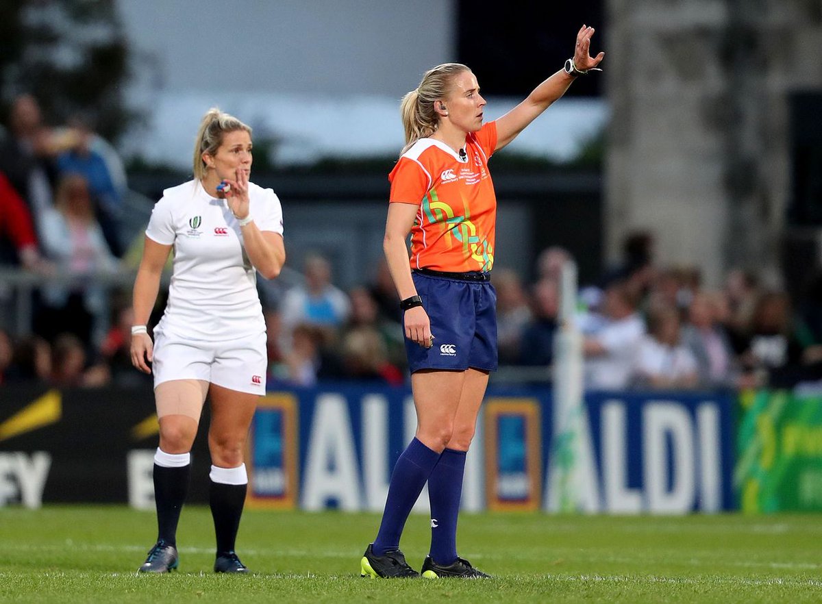 BabbleRugby's tweet photo. A huge congratulations to @JoyNevilleRef and @AimeeBarrett44 for being selected to referee the semi-finals of the #RWC2021

Well done to both, very well deserved https://t.co/yphS9eBj6p