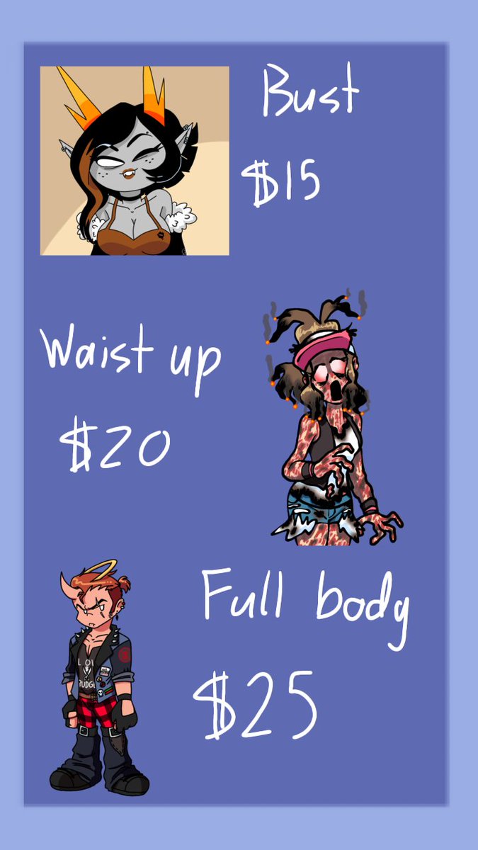 ThePons03's tweet photo. Yup! That's right everyone
For the first time ever I am opening commissions, so sorry if I'm awkward I've never done this before ^^;
I have five slots open AND THAT'S ALL FOR NOW

I will take payments through PayPal only, sorry! https://t.co/ecmeAbetyN