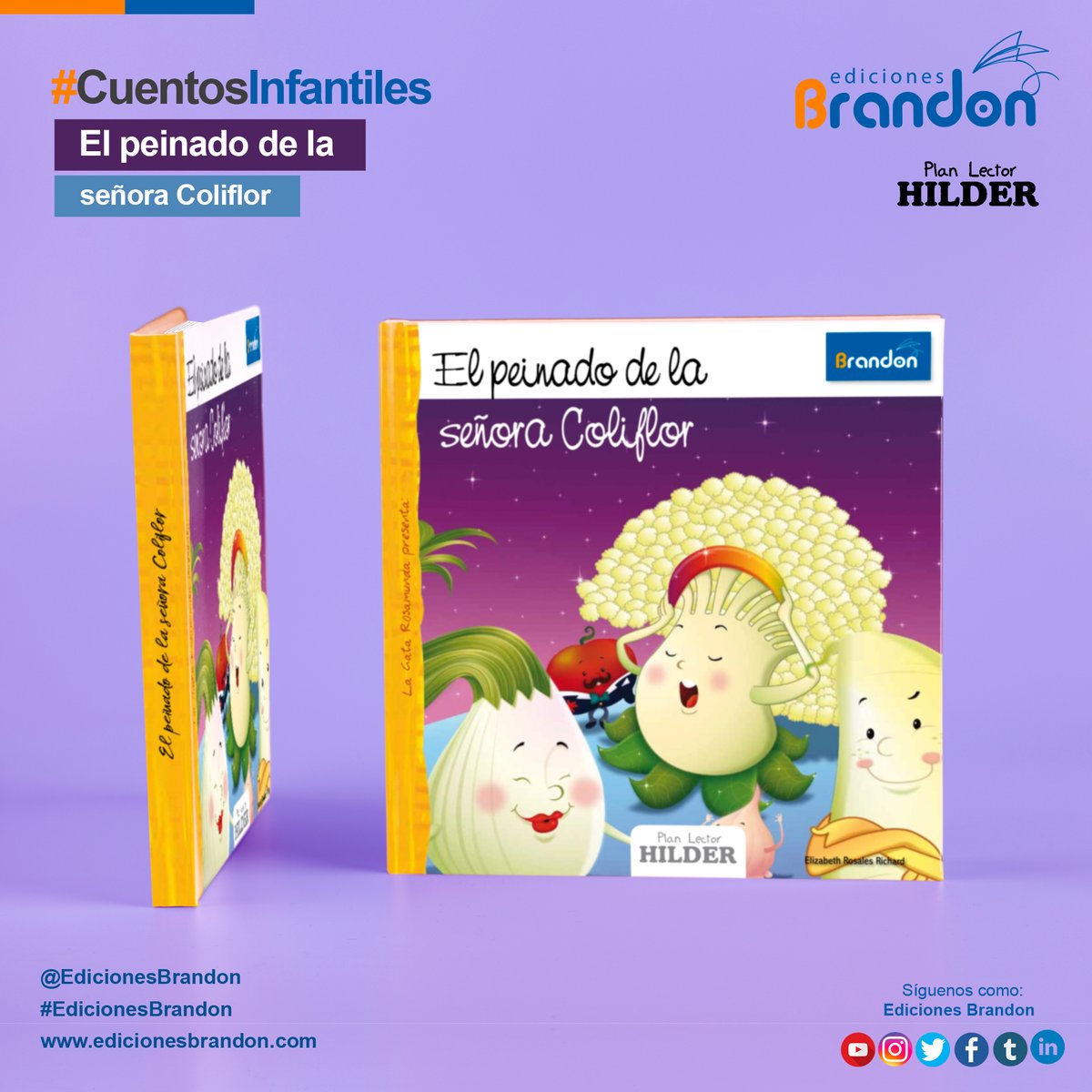 EdicionBrandon's tweet photo. 📖 #CuentosInfantiles "El peinado de la señora Coliflor"
.
📖 Catálogo: https://t.co/lnCKvKi1kx
📗 Ver más: https://t.co/DF5ZWA9YwG
👉 Compra en 𝗙𝗮𝗹𝗮𝗯𝗲𝗹𝗹𝗮: https://t.co/Kzx08txLss
.
📞 998 475 160 / 999 254 302
https://t.co/GoFdSMghhH
#EdicionesBrandon #Cuentos https://t.co/NUKJFGBNGH