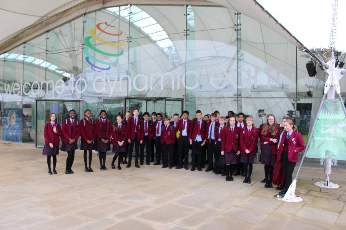 HC_Scotland's tweet photo. #HamiltonS2 learners enjoyed a day out at ‘Our Dynamic Earth’ yesterday as part of their Social Subjects course.  They spent the morning viewing the interactive galleries and learning about the changes to planet earth’s environments, vegetation, animals, and people through time. https://t.co/tqyZMApY0T