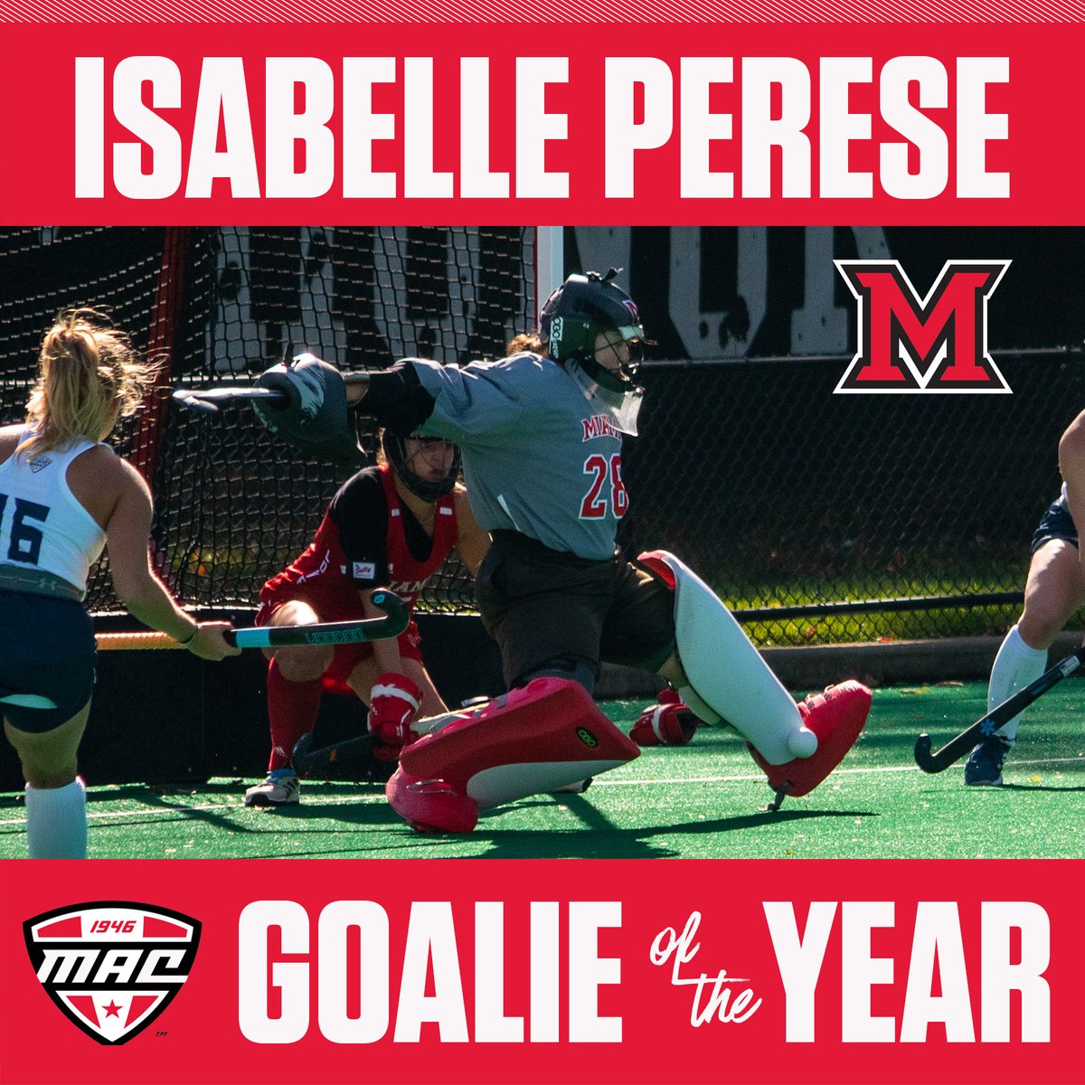 WHAT AN HONOR for Isabelle! So proud of you. You have played such a crucial role for us on and off the field, and we are very excited for you to be recognized!
#GraduatingChampions #RiseUpRedHawks