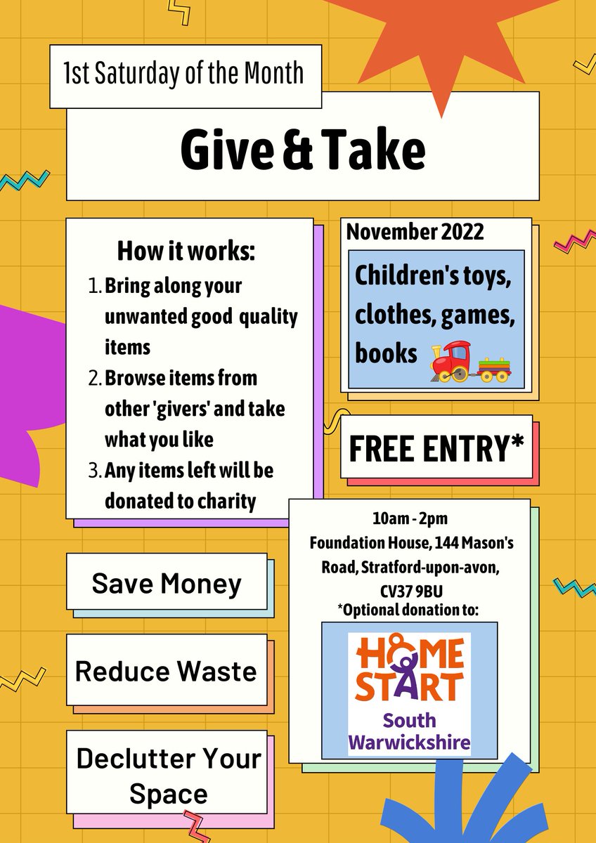 F0undationHouse's tweet photo. Alongside our monthly Repair Cafe, we are now hosting a 'Give &amp; Take' swap for children's toys, clothes and more! 

Why not bring along any broken toys or torn clothes to the repair cafe at the same time! 

Every 1st Saturday of the month, 10am - 2pm

@OurTownTrust 
@homestartuk https://t.co/fPxRXJMZt5