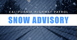 There is snow on I-5 over the Grapevine.  Please slow down! Officers are conducting traffic breaks in the area. The Grapevine is still OPEN at this time. Chains required in the higher elevations of Frazier Park. #TrafficAlert #snow