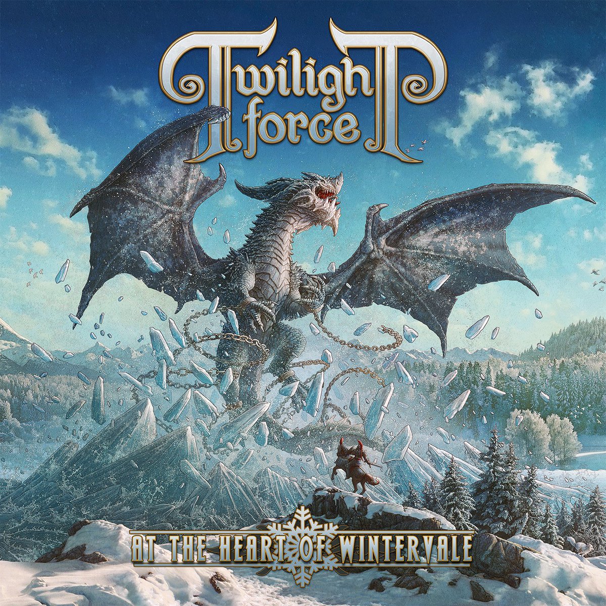 Rejoice! New album ‘At the Heart of Wintervale’ to be released on January 20th! Eight legendary songs of mythical tales and sparkling glory!✨Make sure to pre-order the first single, out November 11th, here: 
bfan.link/single-twiligh…
🔮🏰
#TwilightForce #NewAlbum #powermetal