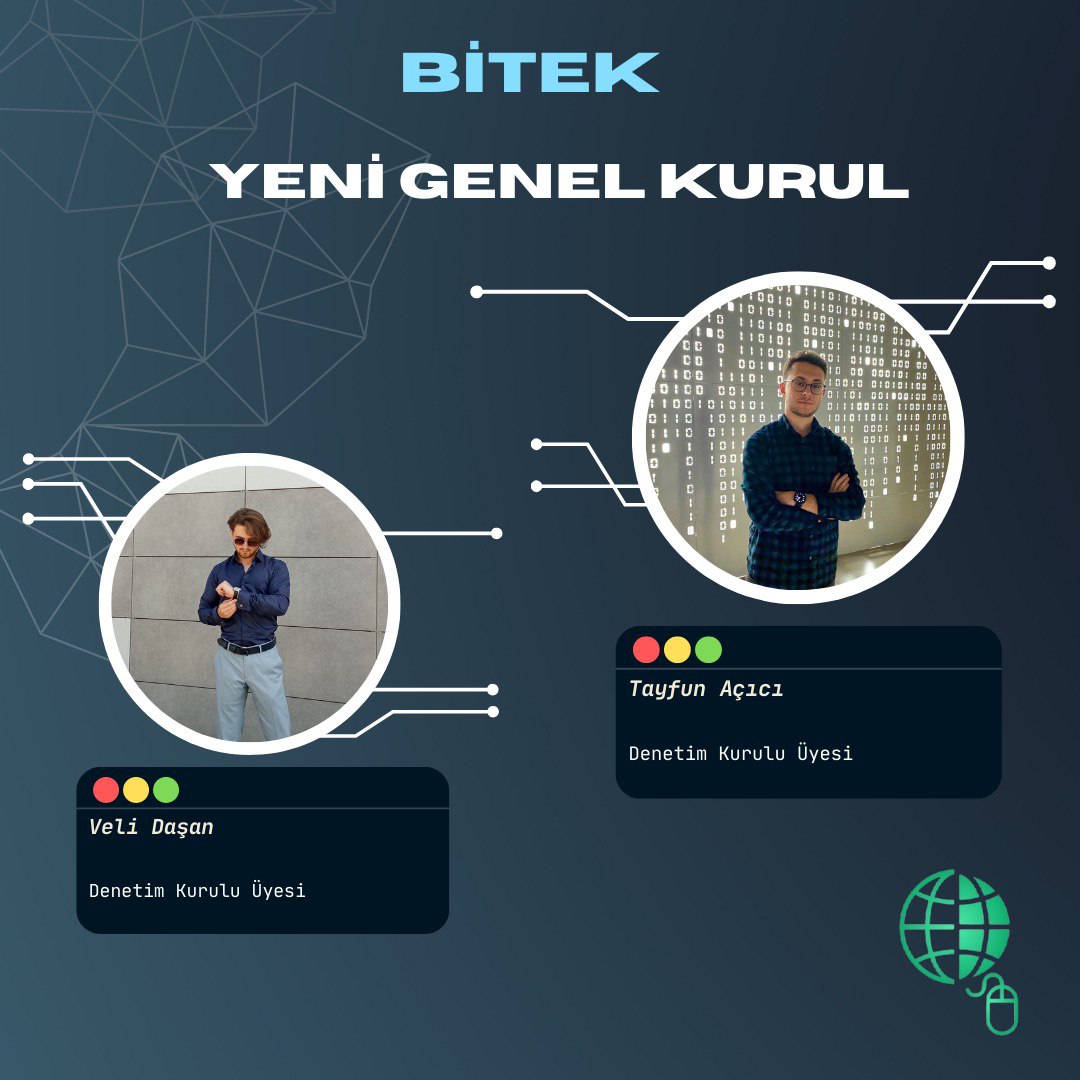 Yenilenen Genel Kurulumuzla yepyeni etkinliklerde görüşmek üzere...🥳
#bilişim #bilişimteknolojileri #bitek
