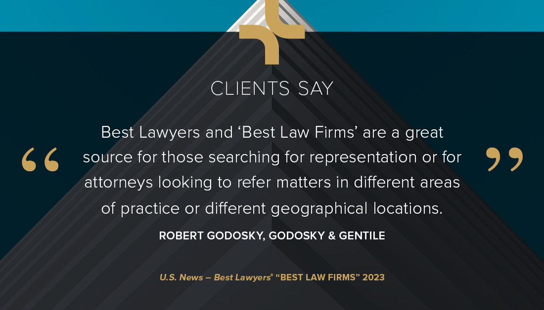 BestLawyers's tweet photo. Many clients share sentiments about the value of U.S. News - Best Lawyers® “Best Law Firms” rankings.  

Read more client comments like these in the recently released U.S. News – Best Lawyers® "Best Law Firms" 2023 digital publication here: https://t.co/fWMmqYARpA

#BestLawFirms https://t.co/f9LVak0mf5