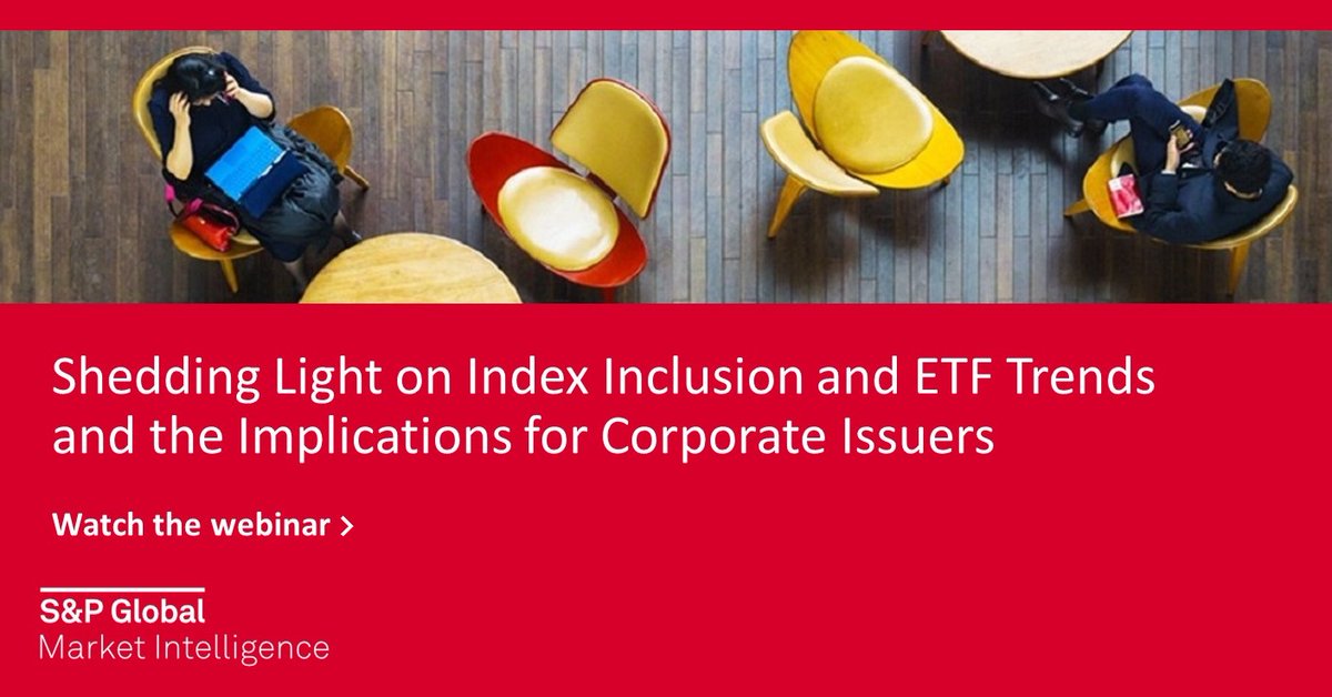 Hear from our experts as they shed light on Index Inclusion and #ETF trends for corporate issuers. Watch the on-demand replay now: ow.ly/gjFH50Lqlvj 
#IndexInclusion #InvestorRelations