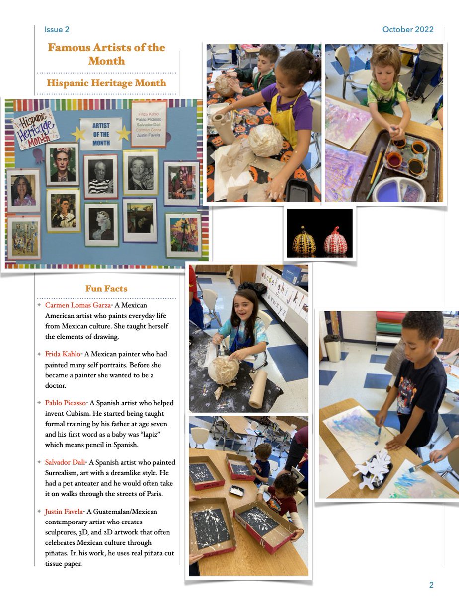 SabatineMadison's tweet photo. October AELS Aviator Art Newsletter! We are still working on some of these projects. Results to come soon! #artnewsletter #art #artteacher #aviatorart #AELS https://t.co/sV94kdXBK7