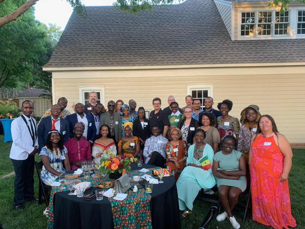 TTUSystem's tweet photo. #SystemSpotlight: Since 2017, @TexasTech has been one of only two schools in Texas to host the @WashFellowship, bringing young African leaders to the U.S. to gain leadership training.
A visit to @TTUHSC is one of the many opportunities during the fellowship. https://t.co/x7KC4fhAxV