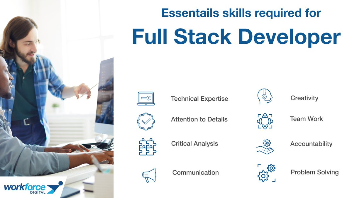 A full stack developer requires skills such as Front-end Languages & Frameworks, Backend Technologies & Frameworks but other skills are just as critical!

#uktech22 #Digital #technology #ukcompanies