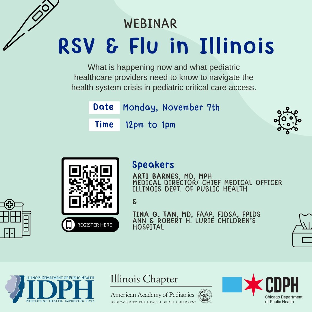 If you care for young children, register today and put this important update on your calendar for Monday.  #RSV #influenza us06web.zoom.us/webinar/regist…