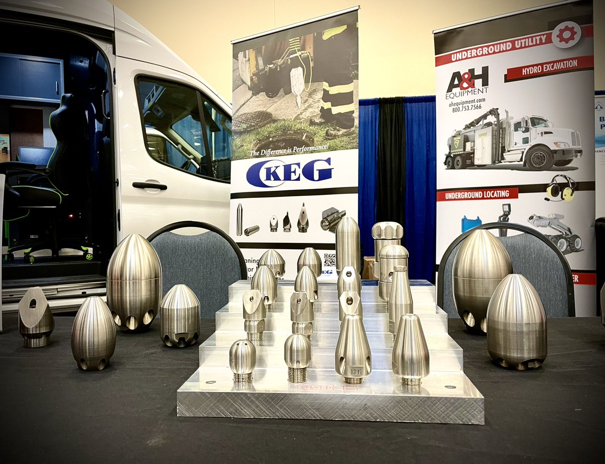 When you have a pipe-cleaning challenge, KEG nozzles provides a variety of SOLUTIONS to meet your needs to get the job done fast! 

Stop by and check out our display! 
#ahequipment #kegnozzles #differenceisperformance #solutionsyoutrust #demosavailable