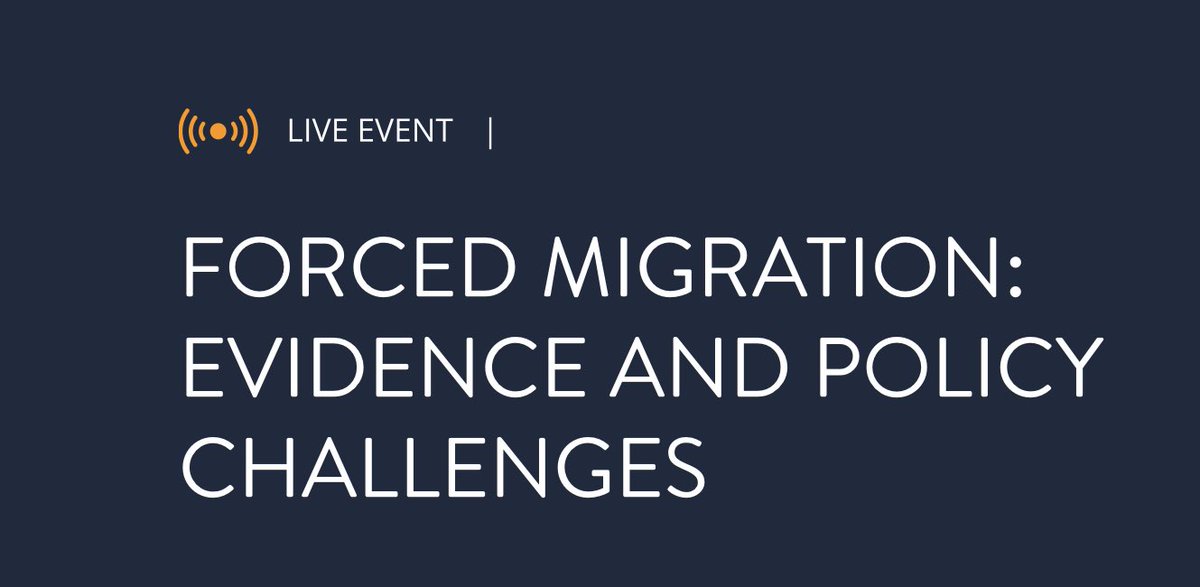 Close to 100 million people are forcibly displaced - what can we learn from recent evidence &amp; policy challenges to address this pressing issue?

📢Join <a href="/BlavatnikSchool/">Blavatnik School of Government</a> panel discussion on Forced Migration

🗓 9 Nov 
🕠  5.30 - 6.30 pm GMT

📝bsg.ox.ac.uk/events/forced-…