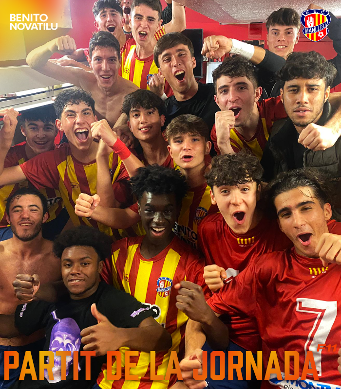 AECManlleu's tweet photo. 𝗣𝗔𝗥𝗧𝗜𝗧 𝗗𝗘 𝗟𝗔 𝗝𝗢𝗥𝗡𝗔𝗗𝗔 𝗙𝟭𝟭

Victòria de valor pel Juvenil A!

Parlem amb en Marc, el seu entrenador: "Era un partit molt important per nosaltres, i vam entrar molt bé al partit en línies generals..." https://t.co/TKWKEUp6uP