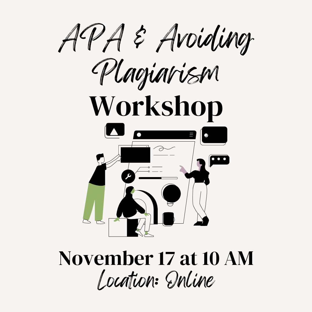 VCUWritingCtr's tweet photo. Check out this week's workshops:
-Paraphrasing Workshop on Monday, November 14 at 1 pm 
-APA &amp; Avoiding Plagiarism Workshop on Thursday, November 17 at 10 am

#vcu #virginiacommonwealthuniversity
#vcuwritingcenter #vcuwritestuff #vcurams #vcu2026
#vcu2025 #vcu2024 #vcu2023 https://t.co/Guozx9EMGU