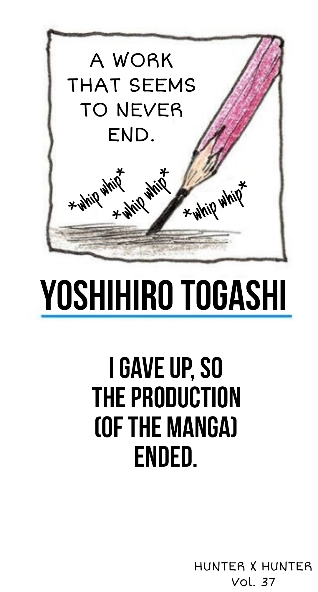 Not like he's Togashi or something : r/MemePiece