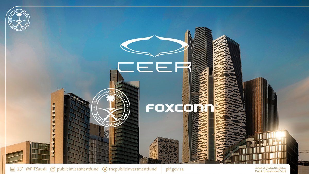 أعلن سمو #ولي_العهد اليوم عن إطلاق شركة "سير" @Ceer، أول علامة تجارية سعودية لصناعة السيارات الكهربائية في المملكة.

يأتي الإطلاق تماشيًا مع استراتيجية الصندوق التي تركز على إطلاق وتمكين القطاعات الواعدة في المملكة.

#سير_إلى_المستقبل

للمزيد: bit.ly/3WuiUQS