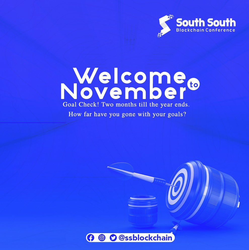 SSBlockchain's tweet photo. Happy New month! Welcome to November https://t.co/NbIelaVzdY