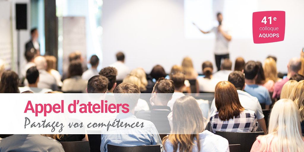 AQUOPS's tweet photo. Vous avez un atelier à nous présenter?🤩
41e colloque de l’AQUOPS qui aura lieu à Québec les 4, 5 et 6 avril 2023.
⏱ Date limite : 20 novembre 2022
👉 https://t.co/fLNS3DwSq3
#membresaquops #pedagogie #education #eduQc #enseignement #EduProf #EduNumQC #devprof https://t.co/XlzgWsOkFO