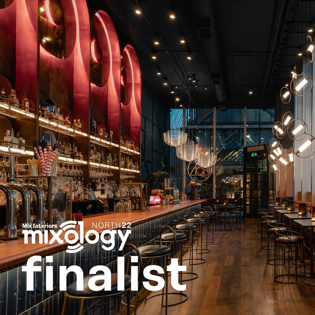 DLSMStudio_'s tweet photo. We're over the moon to have been announced as a @MixInteriors Finalist in the #MixologyNorth22 Awards for our work on @TheAlchemistUK Spinningfields 🪐 Well done to everyone involved in the delivery of this spectacular project, fingers crossed for a win! #DesignedByDLSM https://t.co/oUhdiVfEUz