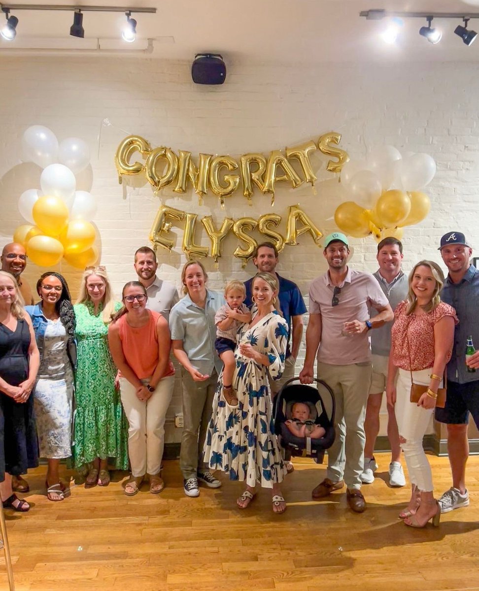 Every celebration should include good food and letter balloons ✨ #TBT to the evening Elyssa and her friends & family recognized her achievement of being awarded 'Volunteer of the Year' for First Tee of the Triangle! 📸: elyssanastalski (on Instagram)