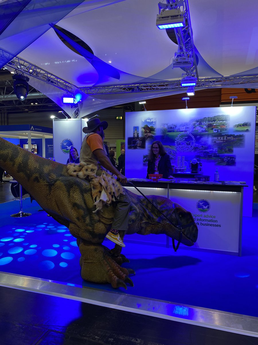 An unusual visitor to the <a href="/BHHPA/">BH&HPA</a> stand at the <a href="/HP_Innovation/">Holiday Park and Resort Innovation</a> show #holidayparks