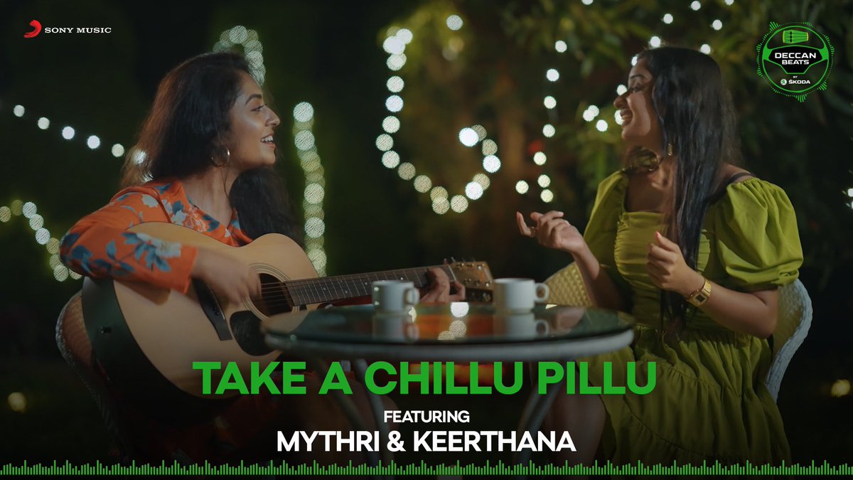 Listen & #TakeAChilluPillu in #SKODADeccanBeats - On The Road Series with #Keerthana & #Mythri ➡️ smi.lnk.to/TakeAChilluPil… #SKODAMusicStars #SKODAMusicSessions