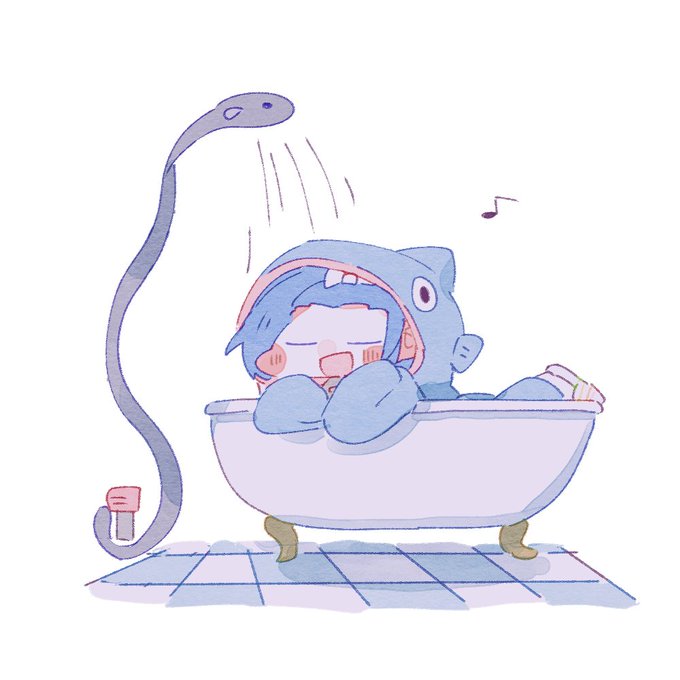 「bathtub smile」 illustration images(Latest)