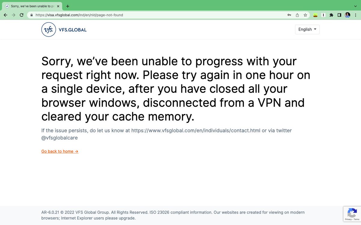inzamulsarkar's tweet photo. Trying to book an appointment for a Schengen visa application for the Netherlands, but the website is not working at the final stage. Kindly, fix it! 
@VFSGlobalCare https://t.co/QfHEAGbYaX