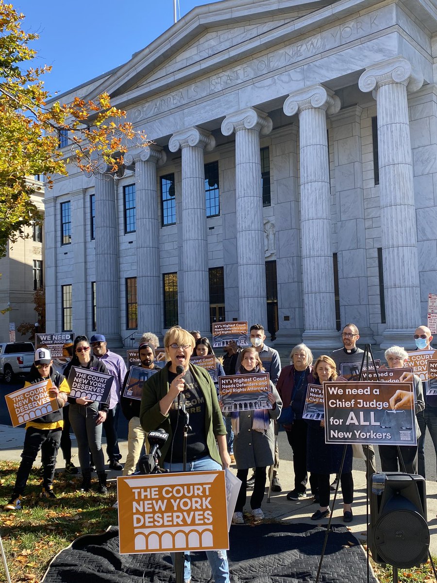 CCA_NY's tweet photo. "NY has an opportunity to do something powerful by appointing a chief judge who will protect the rights of the most vulnerable NYers, especially transgender + LGBTQ+ people whose rights are under attack across the country." -@alishamk89, organizer for @newburgh_lgbtq https://t.co/kEsIS5idRx