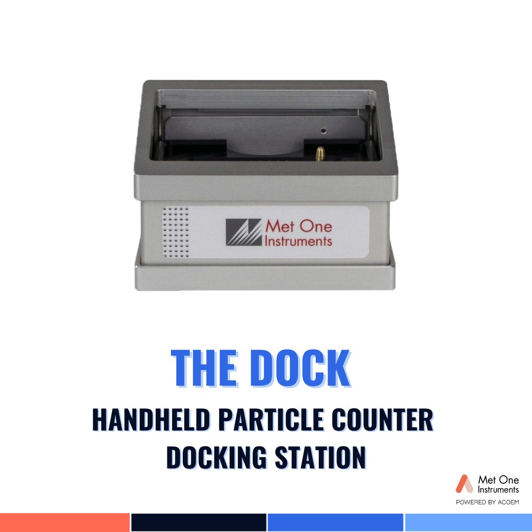 met_one's tweet photo. Compatible with the Met One Aerocet 532 #particlemonitor &amp; DR-528 #particlecounter, The Dock will charge the handheld unit’s battery &amp; provide RS-485, Ethernet, &amp; #WiFi communication options simultaneously.

➡️ Learn more: https://t.co/p4eQBQY01K

#datatransfer #airmonitoring #AQ https://t.co/V84AcdwoDQ