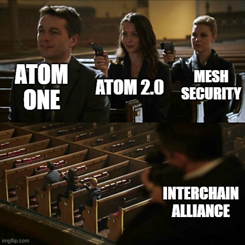 While all the $ATOM ONE and 2.0 drama has been going on, <a href="/stablekwon/">Do Kwon 🌕</a> just revealed a number of things that might possibly give ICS and even Mesh Security a run for their atoms (or photons).

🧵👇